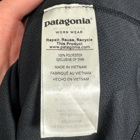 Patagonia Crank Craft Jersey Cycling Top Black Womens Size Large Bike Full Zip L - Picture 4 of 15